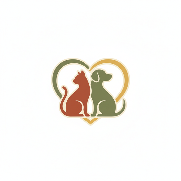 Cat Dog Heart Logo